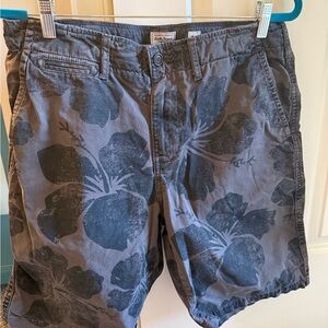 Lucky Brand Gray Flat Front Casual Shorts